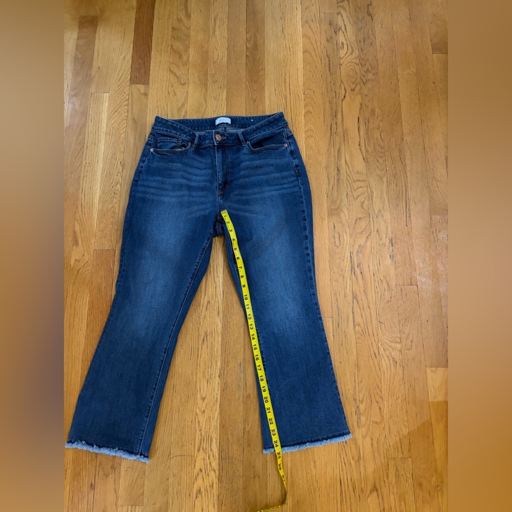 LOFT Outlet Curvy Demi Boot Jeans Size 10 Raw Hem - Picture 13 of 15